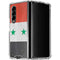 Syria Flag Distressed Galaxy Z Fold4 5G Clear Case